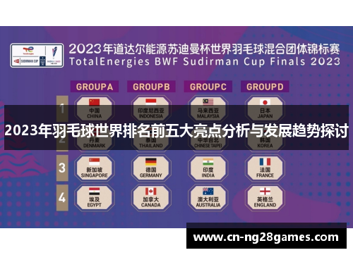 2023年羽毛球世界排名前五大亮点分析与发展趋势探讨